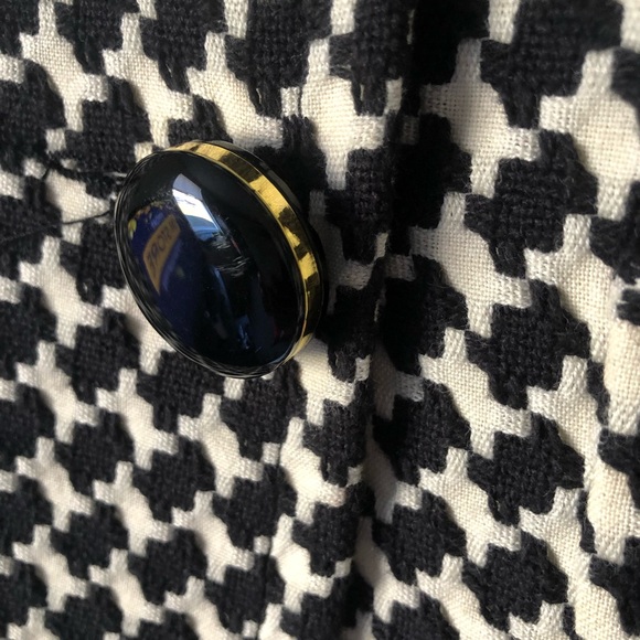 Trina Turk houndstooth Cotton blazer Size 2 - Picture 8 of 9